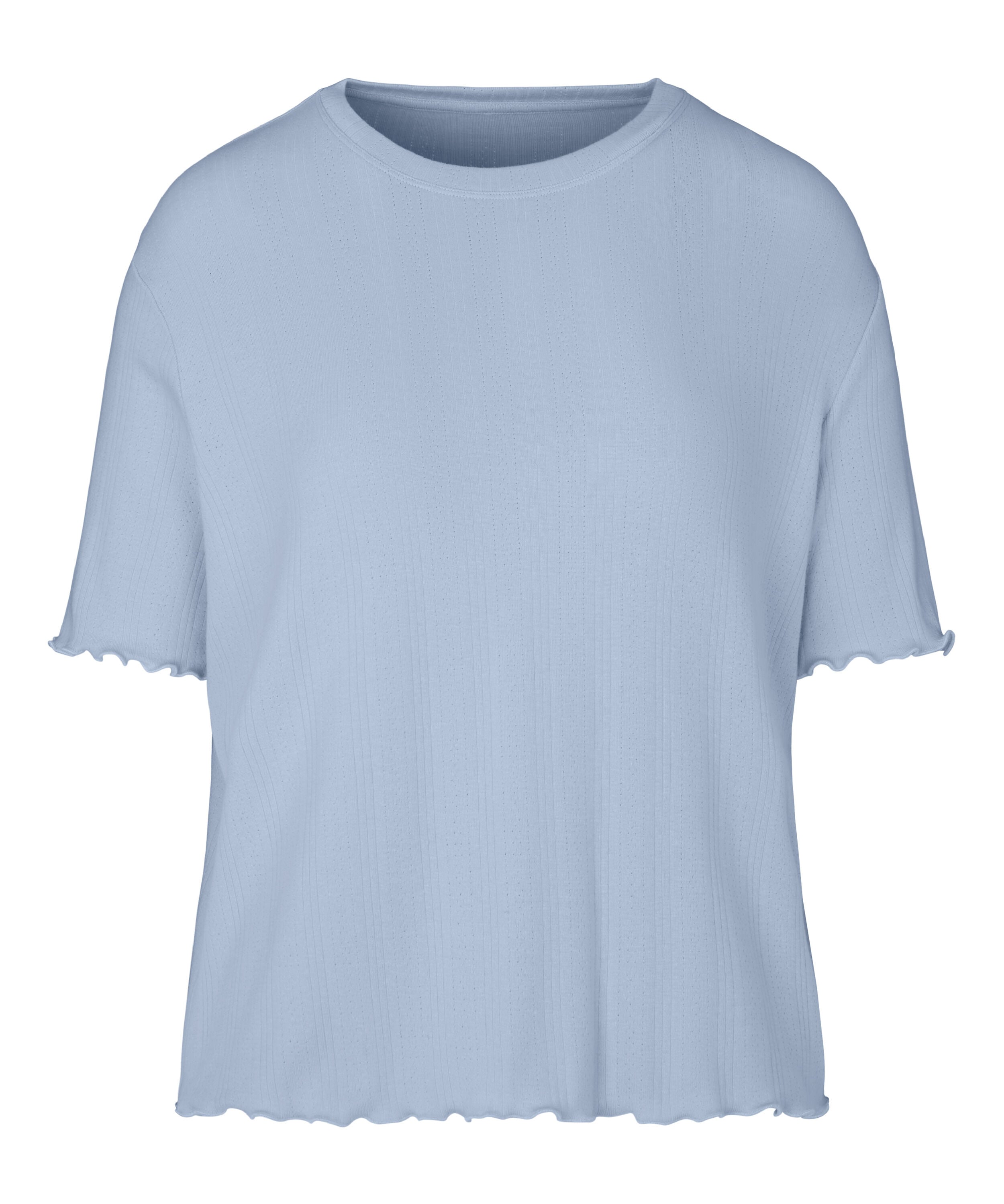 Pyjama Top Pointelle, Blue