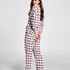 Pyjama Set with Eyemask, White