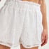 Lace shorts, White