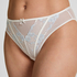 High Waisted Brazilian Peonie, White