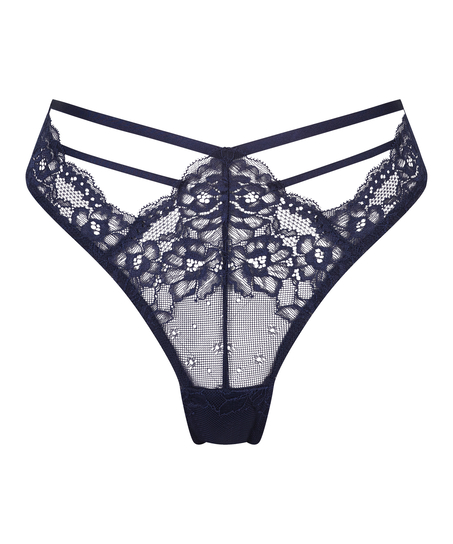 Clara High Leg Brazilian, Blue