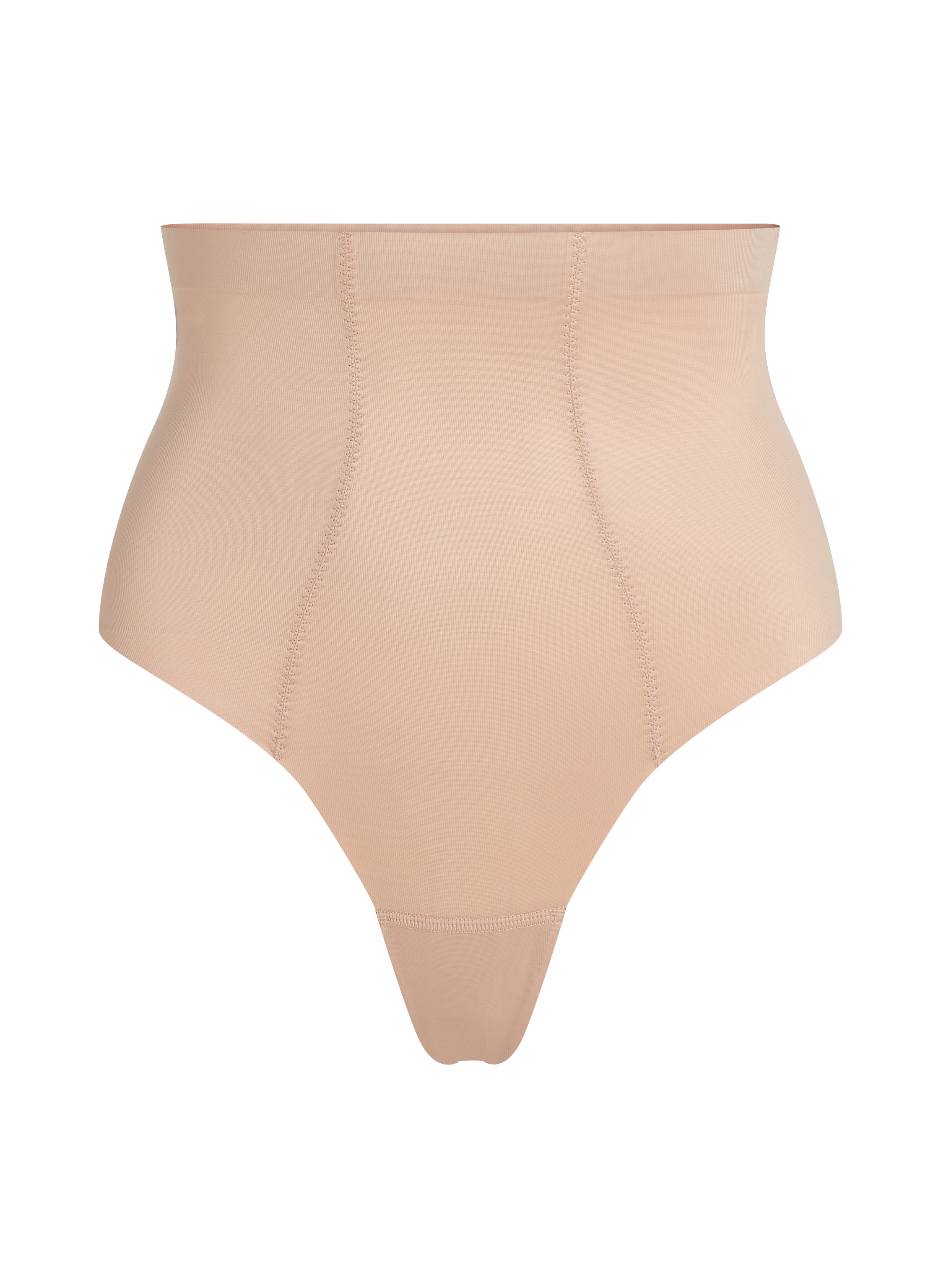 Sculpting scuba high waisted thong, Beige, main