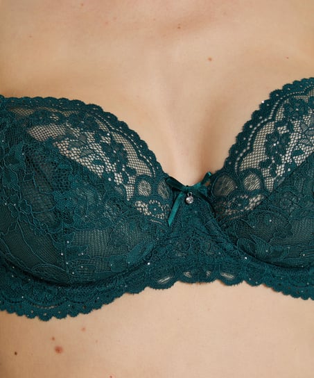 Isadora Non-Padded Underwired Bra, Green