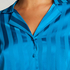 Satin Long-Sleeved Jacket, Blue