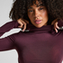 super soft Turtleneck Shirt with Cashmere, Purple