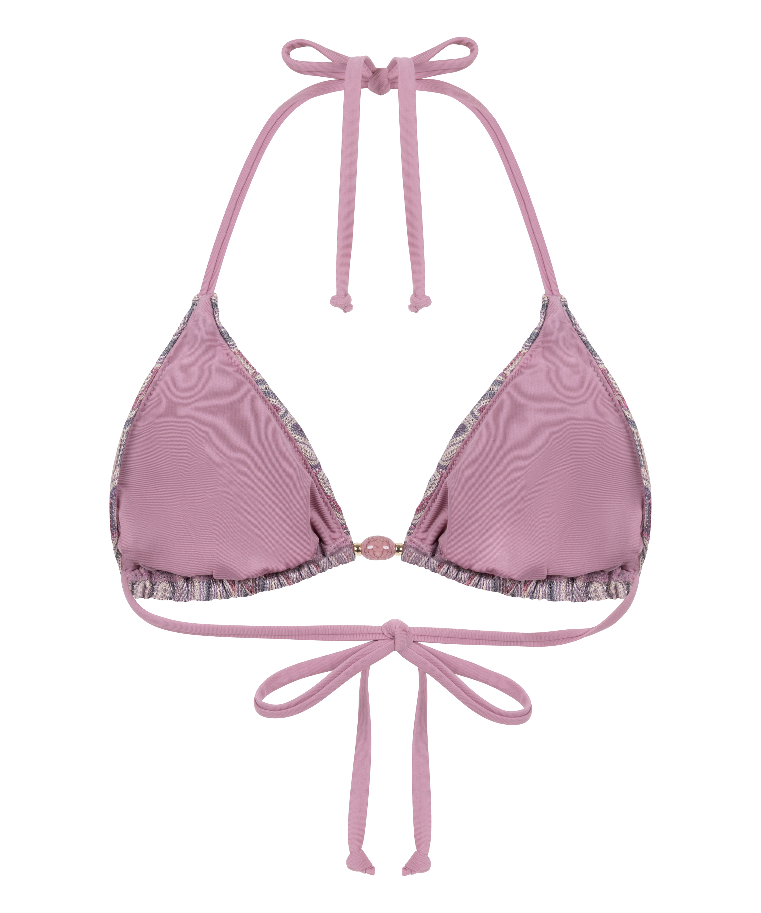 Cali Triangle Bikini Top, Pink, main