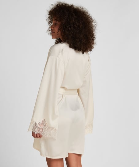 Kimono Satin Valerie, White