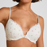 Marine Padded Push-Up Underwired Bra, White