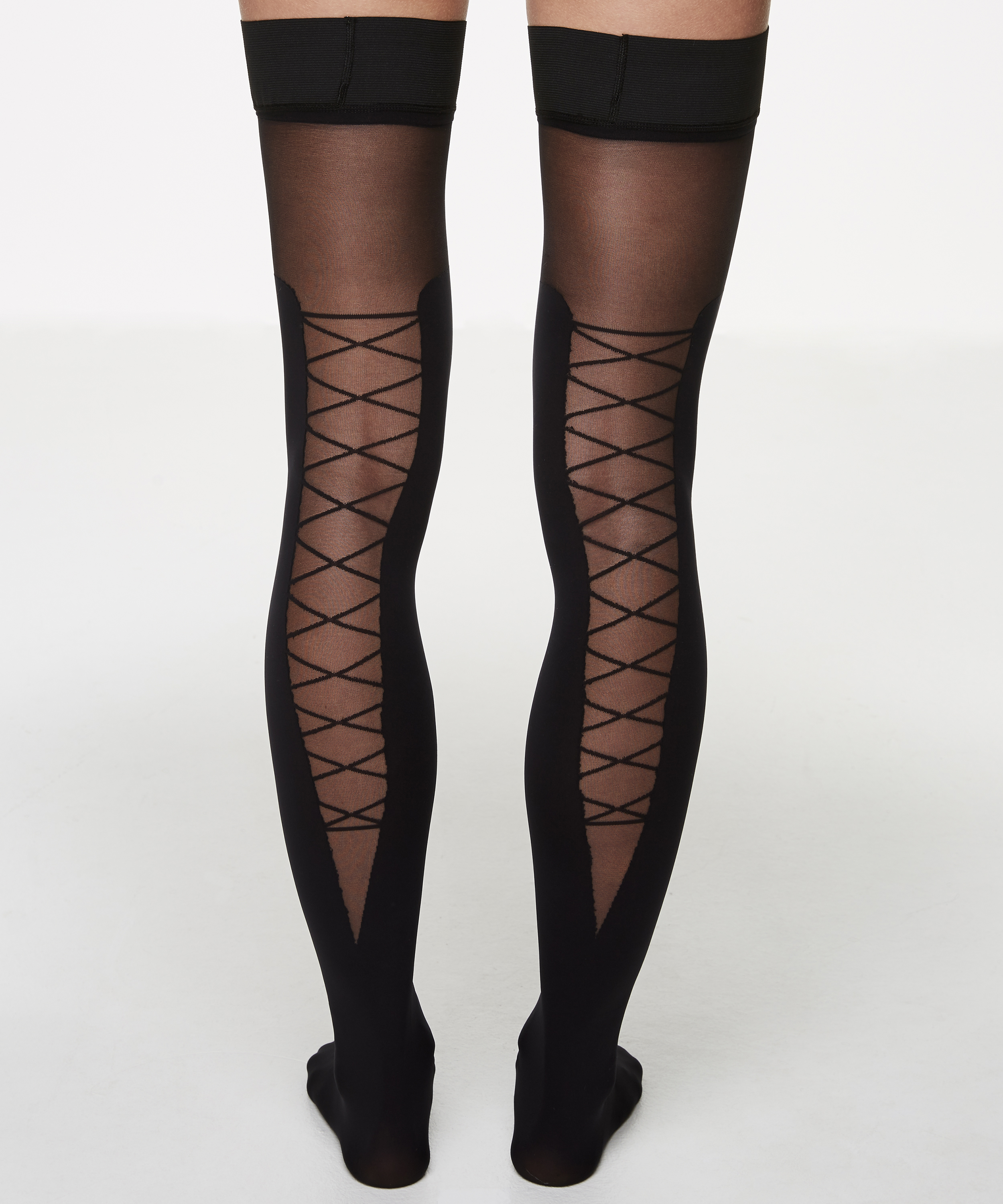 Corsetry 5D Overknee Hold-Ups, Black, main