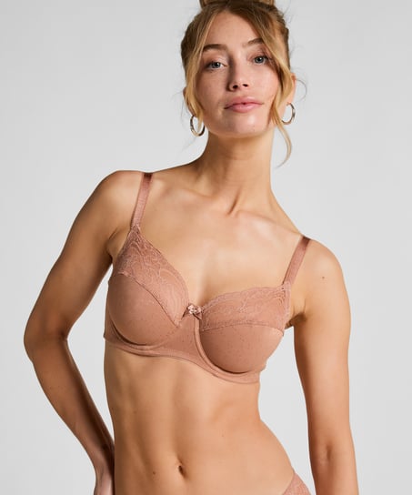 Sophie Non-Padded Underwired Bra, Brown