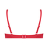 Scallop non-padded underwire bikini top, Pink
