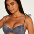 Seychelles padded underwired bikini top, Blue