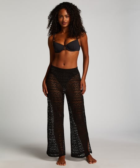 Lace Beach Pant, Black