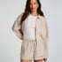 Linen Pyjama Shorts, Beige