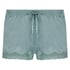 Pyjama Short Velours Scallop Lace, Green