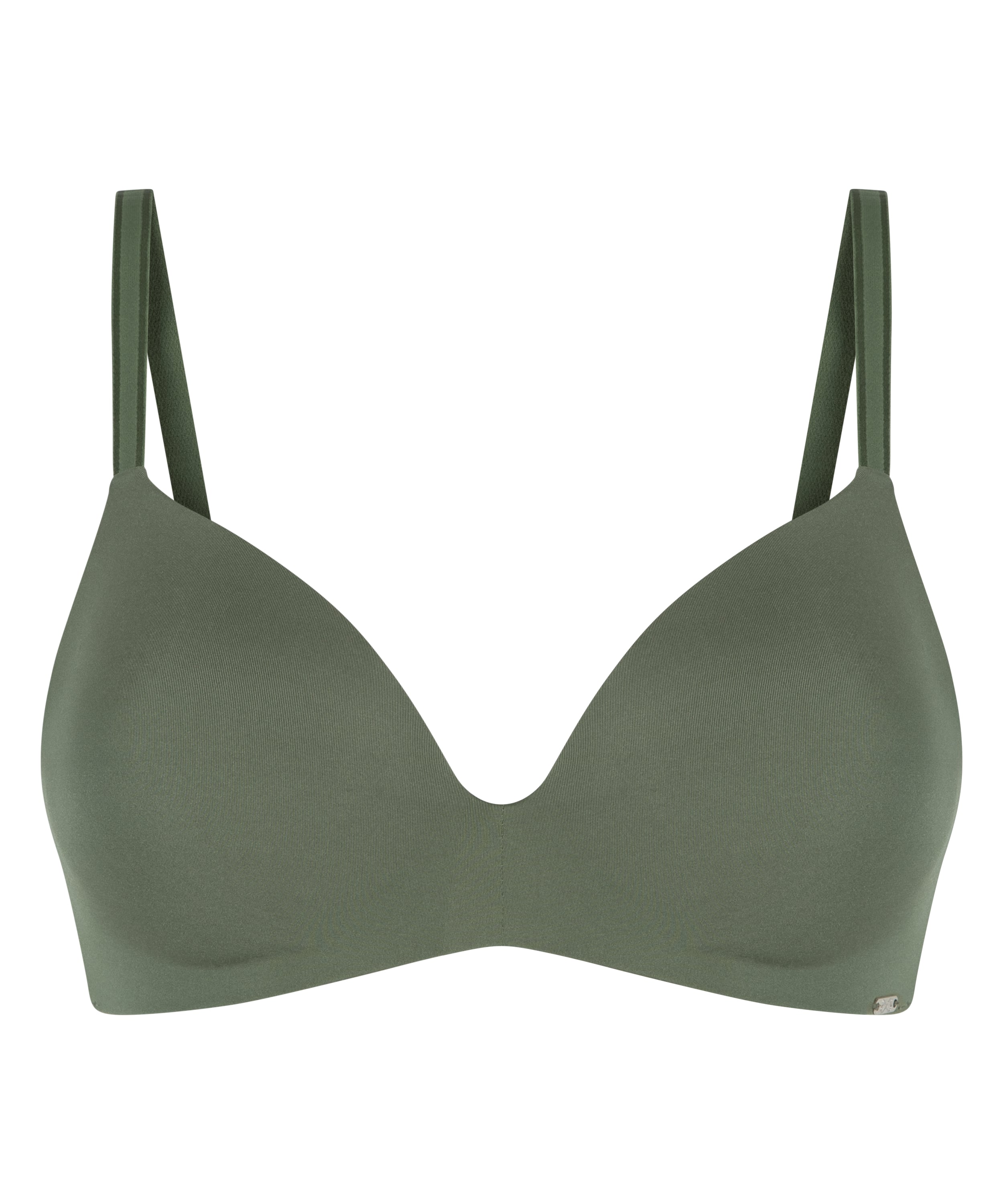 Mona padded non-underwired bra, Green, main
