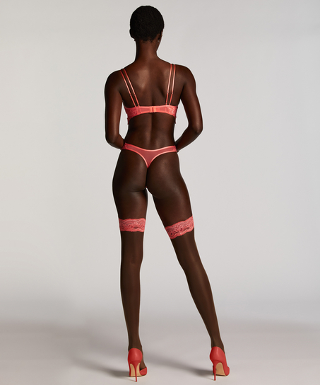 Stay Ups 15 Denier Lace, Pink