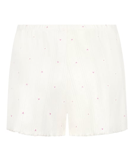 Pointelle Short, White