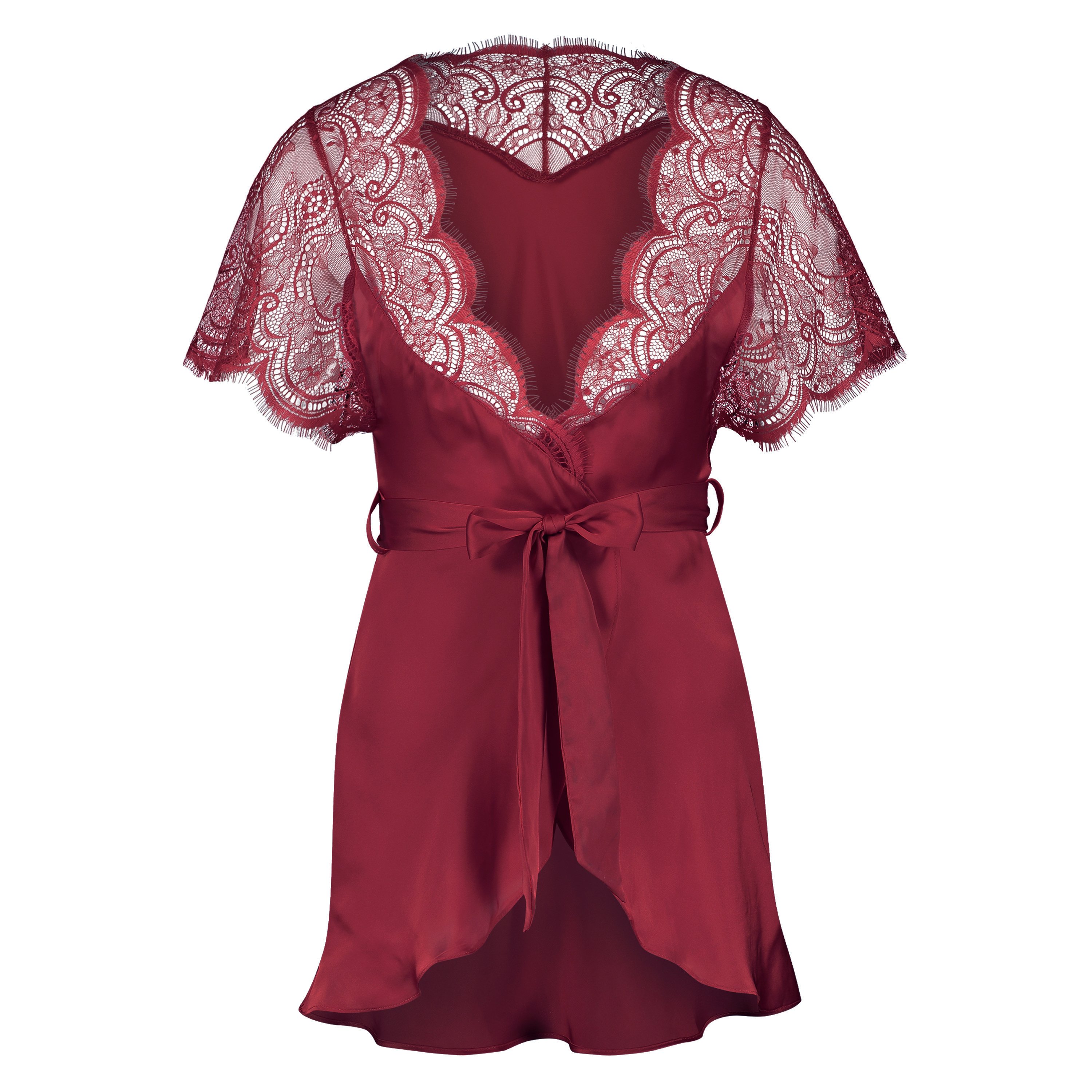 Cap Sleeve Kimono, Red, main