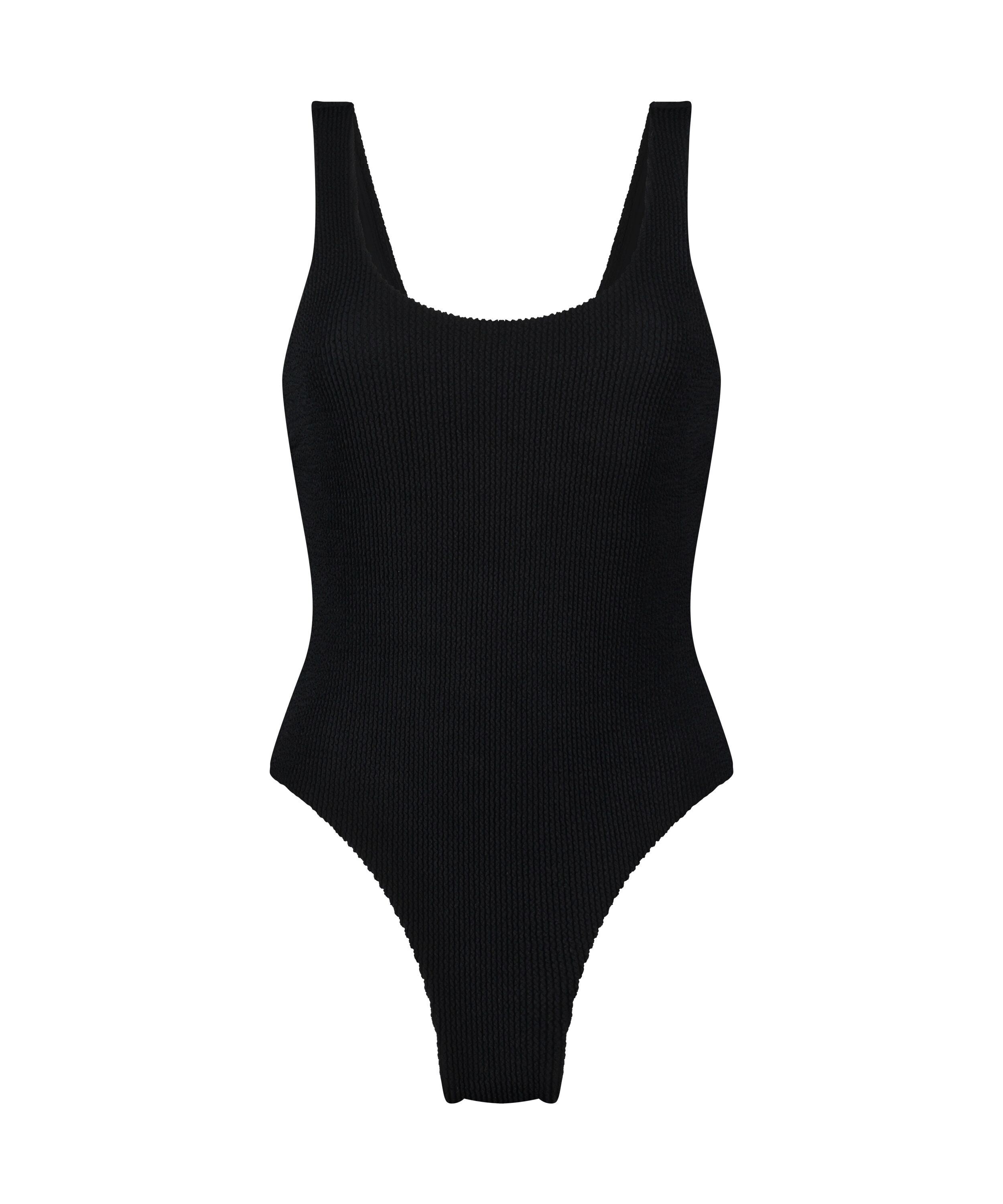 Shaping Crinkle Swimsuit, Black