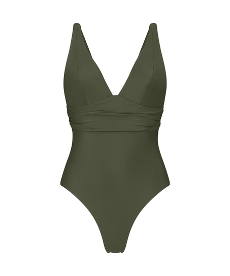 Luxe Shaping Swimsuit, Green