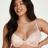 Yves padded underwired push-up bra, Beige