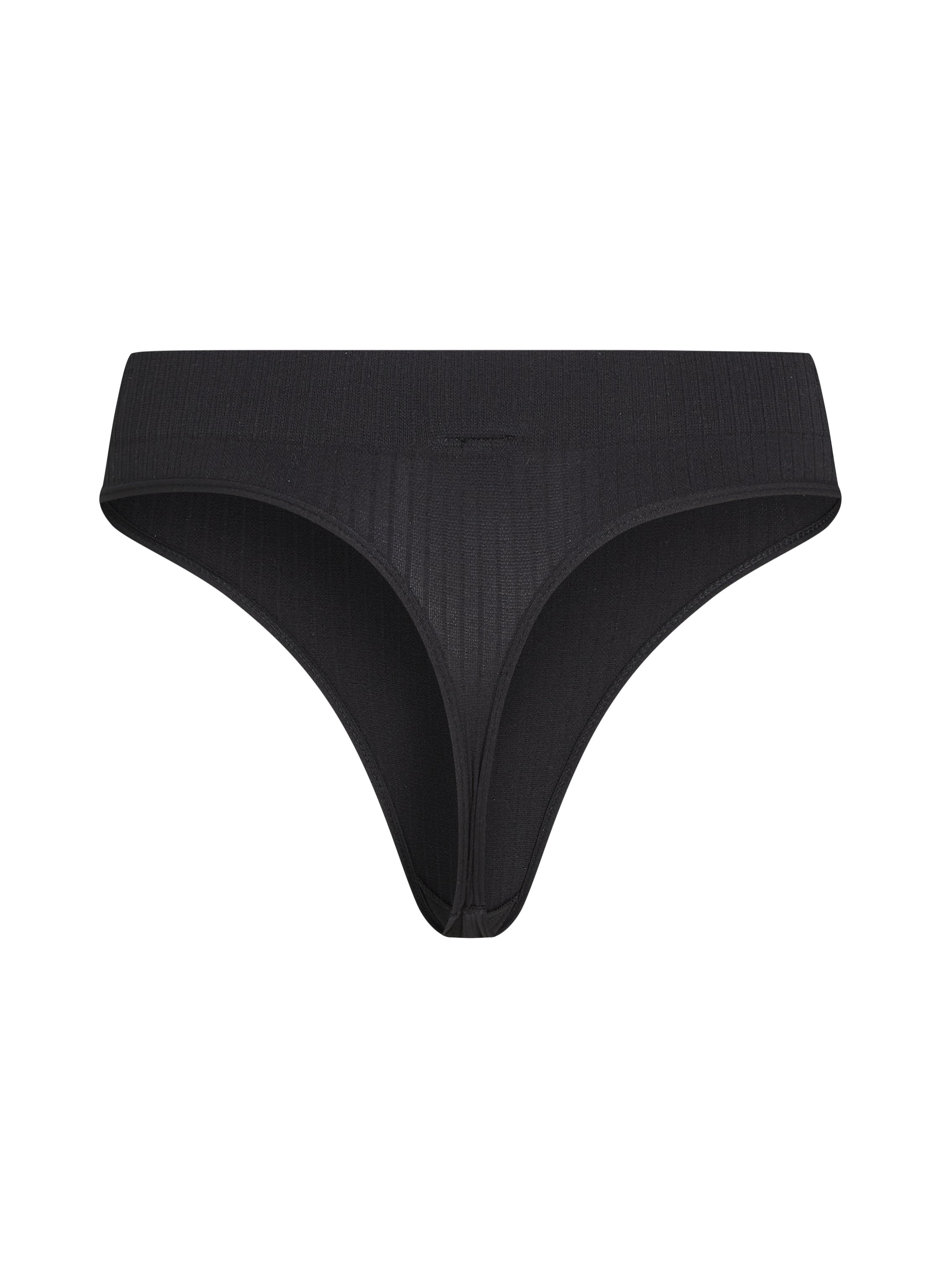Dianne High Leg Thong, Black, main