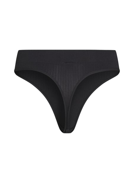 Dianne High Leg Thong, Black