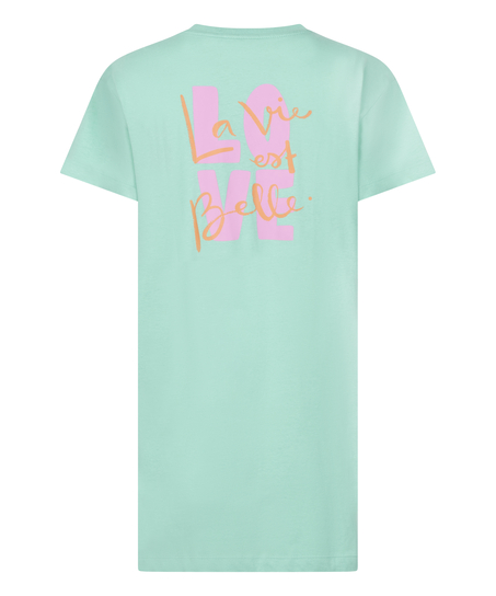 Round Neck Nightshirt, Green
