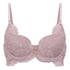 Essie Padded Underwired Longline Bra, Purple
