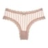 V-shaped Brazilian knickers mesh, Beige