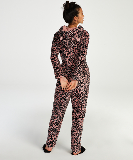 Leopard Onesie, Pink