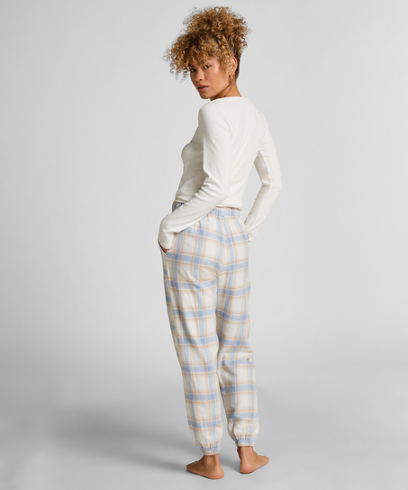Flannel Pyjama Pants, Blue