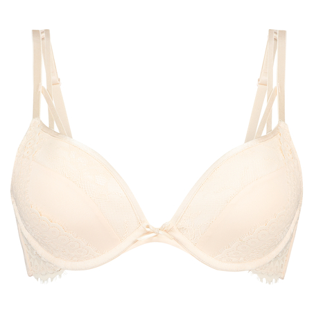Hilary Padded Push-up Underwired Bra, Beige