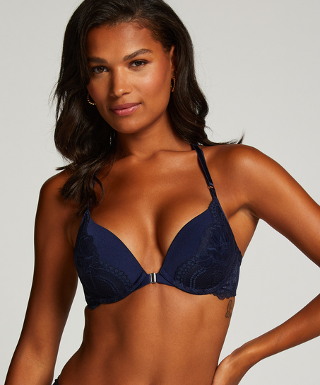Kimberley Padded Push-Up Underwired Bra, Blue
