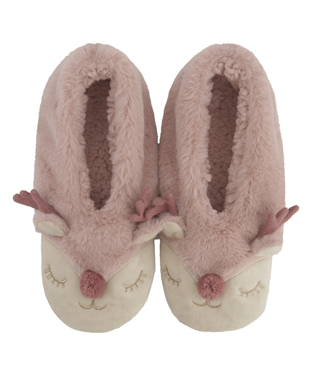 Cosy Animal ballerinas, Pink