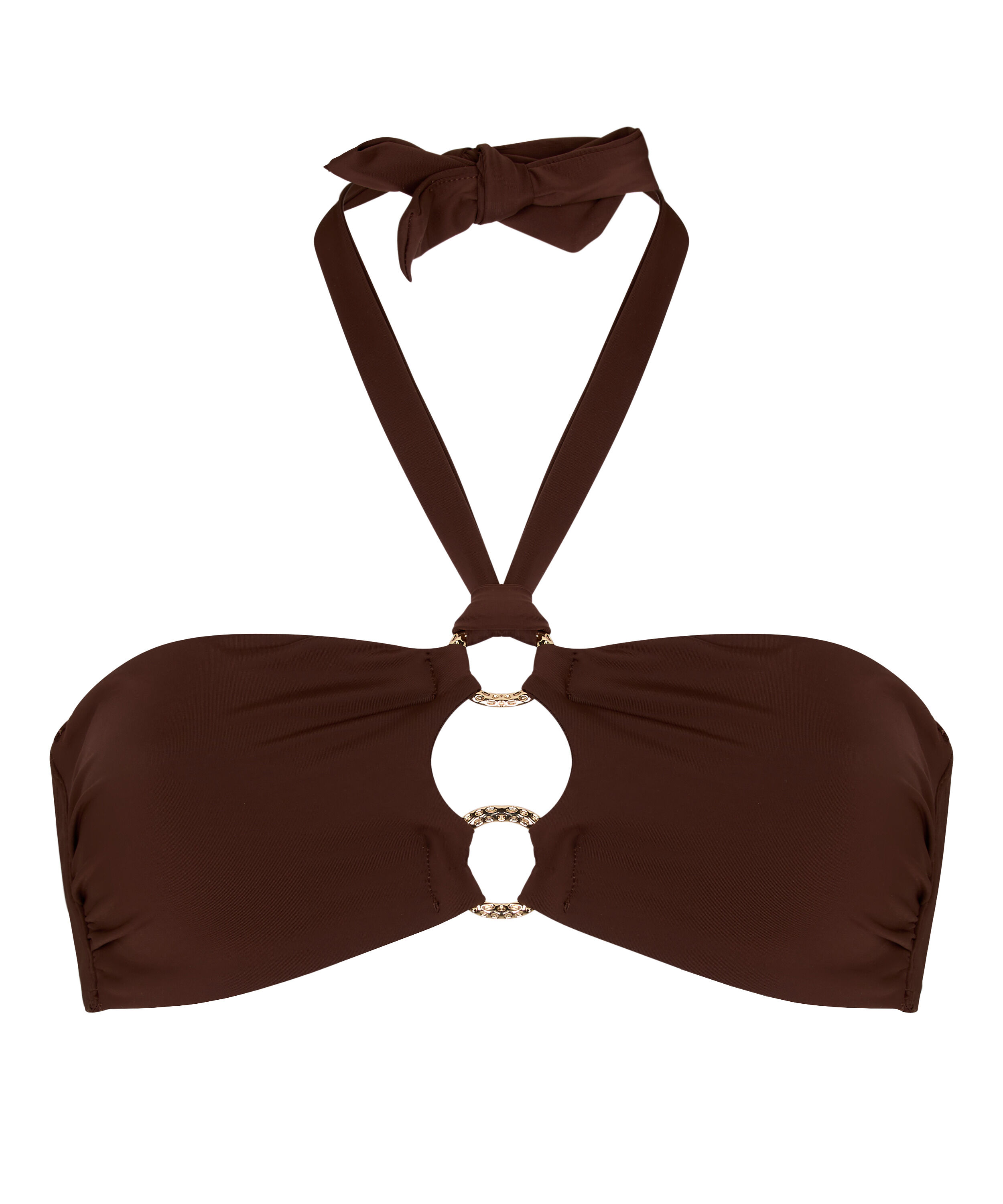 Bandeau Bikini Top Madrid, Brown