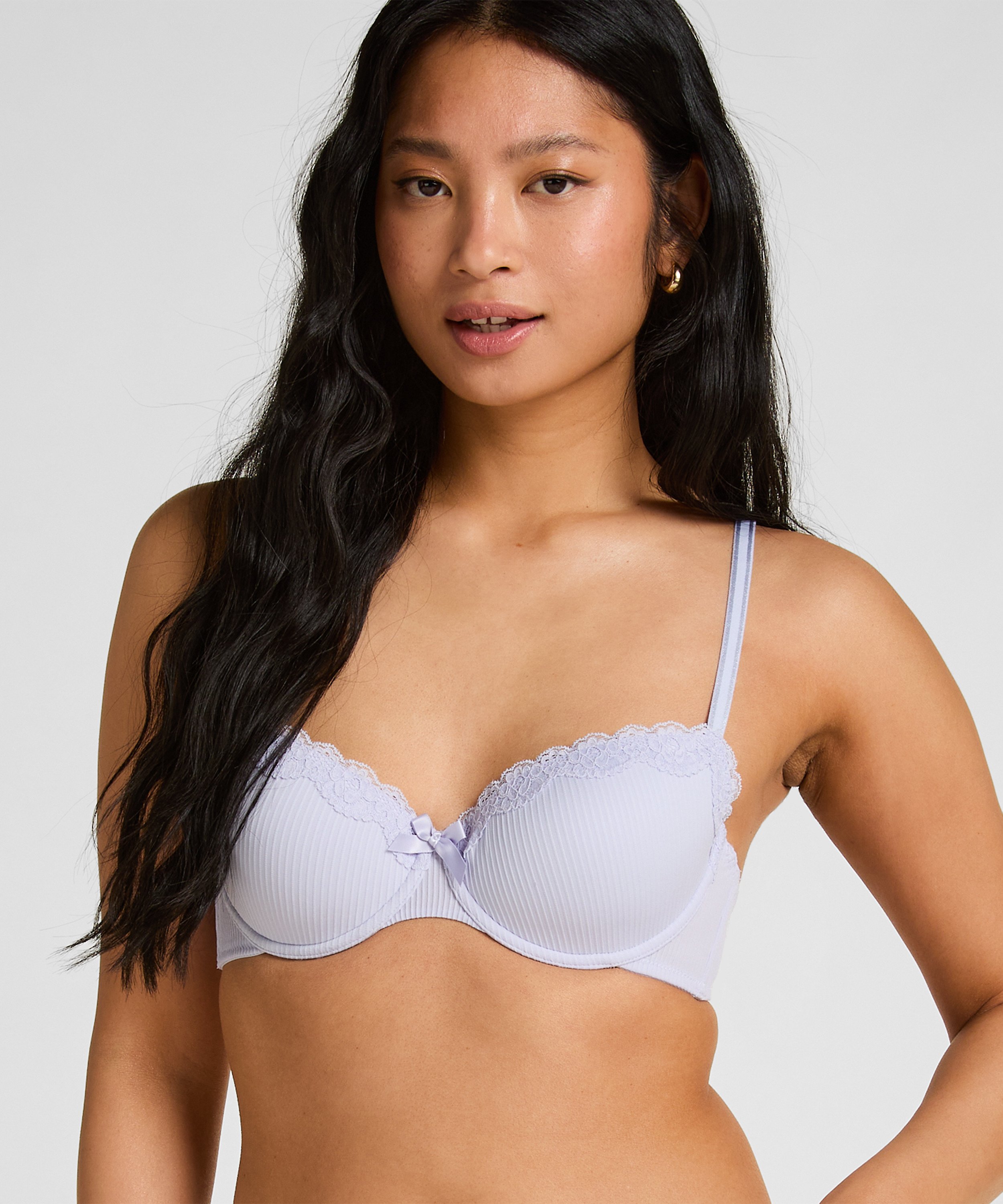 Lola Padded Underwired Bra, Purple, main