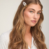 4-Pair Hair Clips, White
