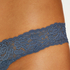 Cotton extra low thong, Blue