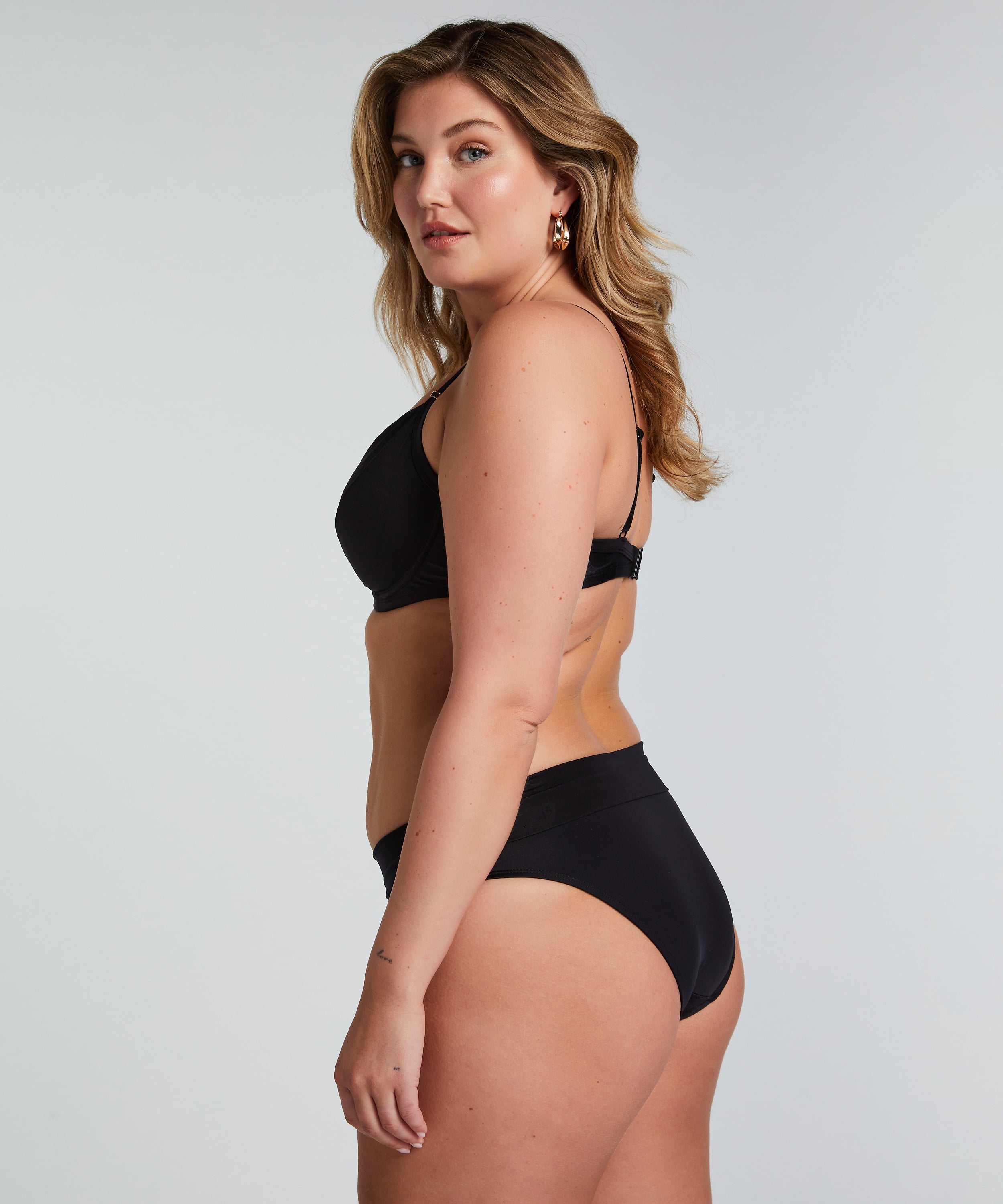 Luxe Bikini Top, Black, main