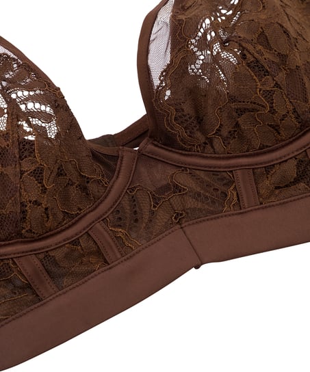 Indigo Non-Padded Underwired Bra, Brown
