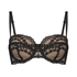 Daisy Padded Strapless Underwired Bra, Black