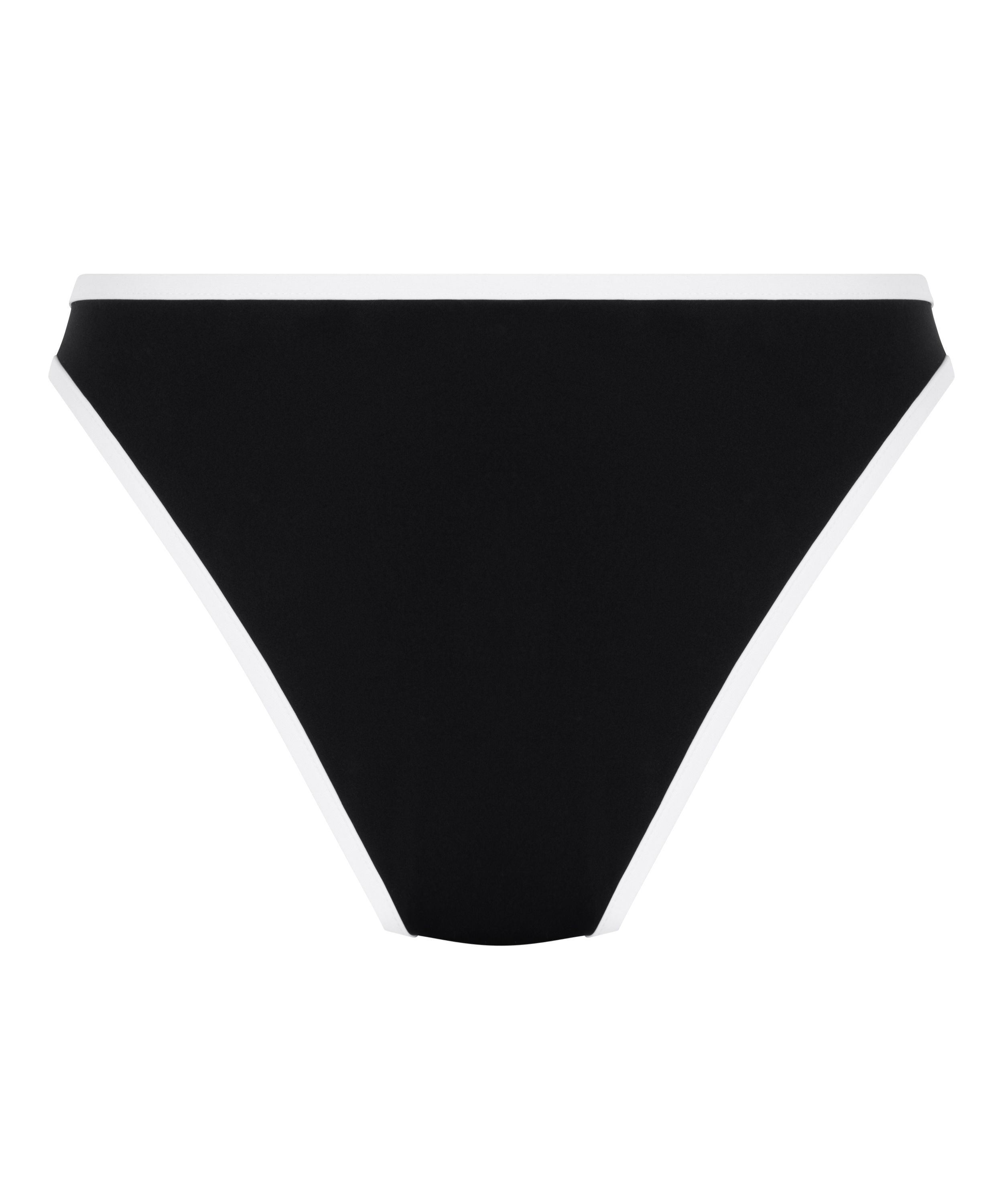 Neoprene Mono Highleg Bikini Bottom, Black, main