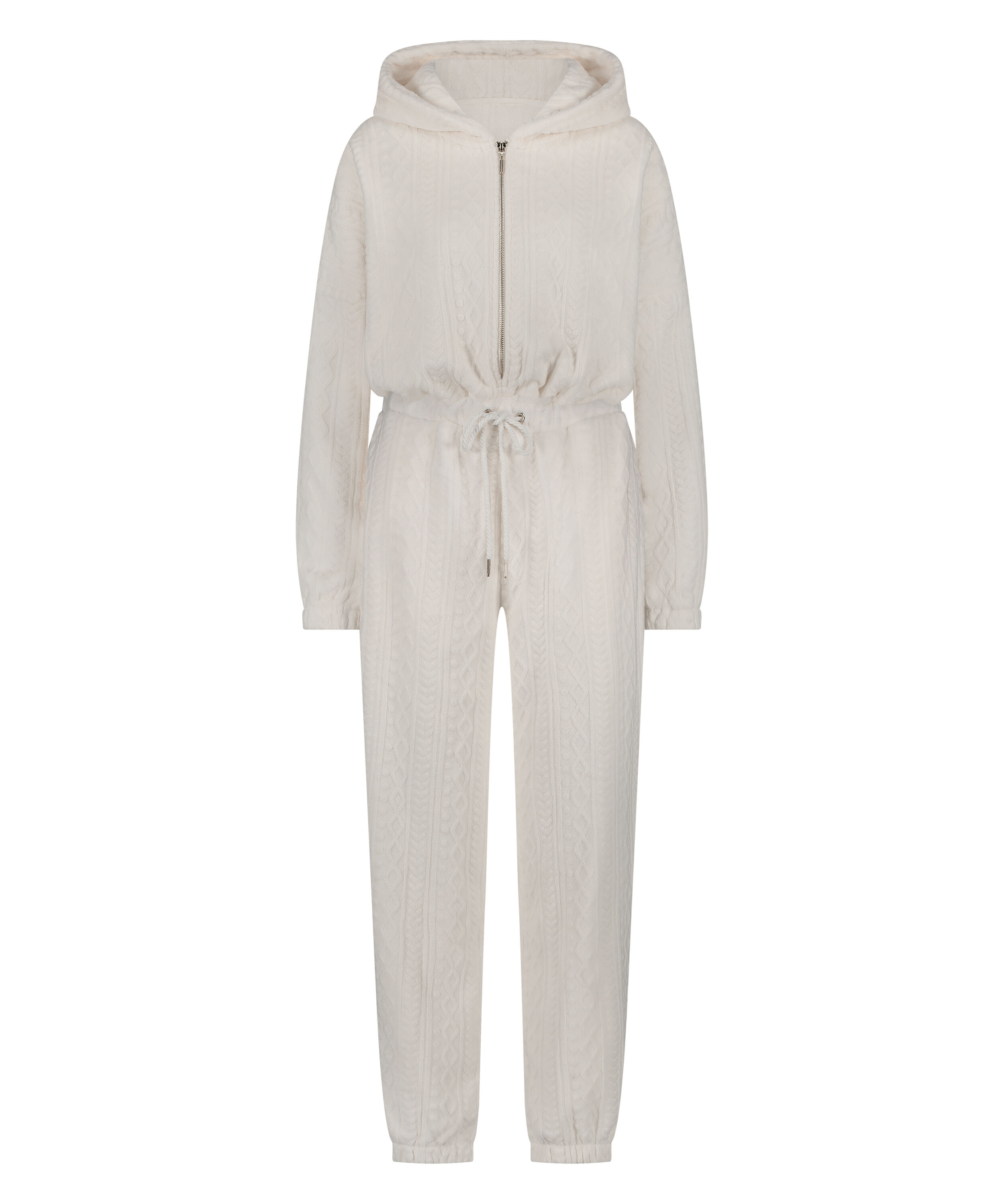 Fleece Onesie, White