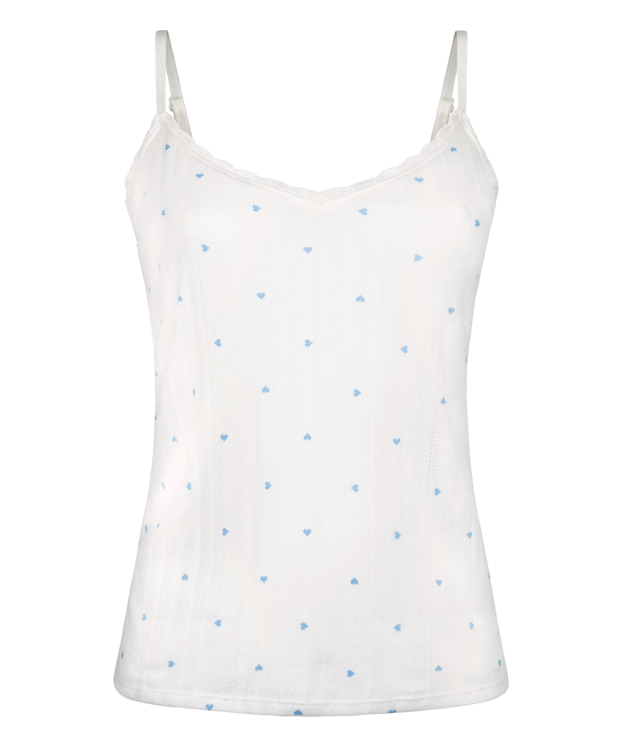 Cami lace top, Blue, main