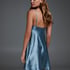 Silk Lace Slip Dress, Blue