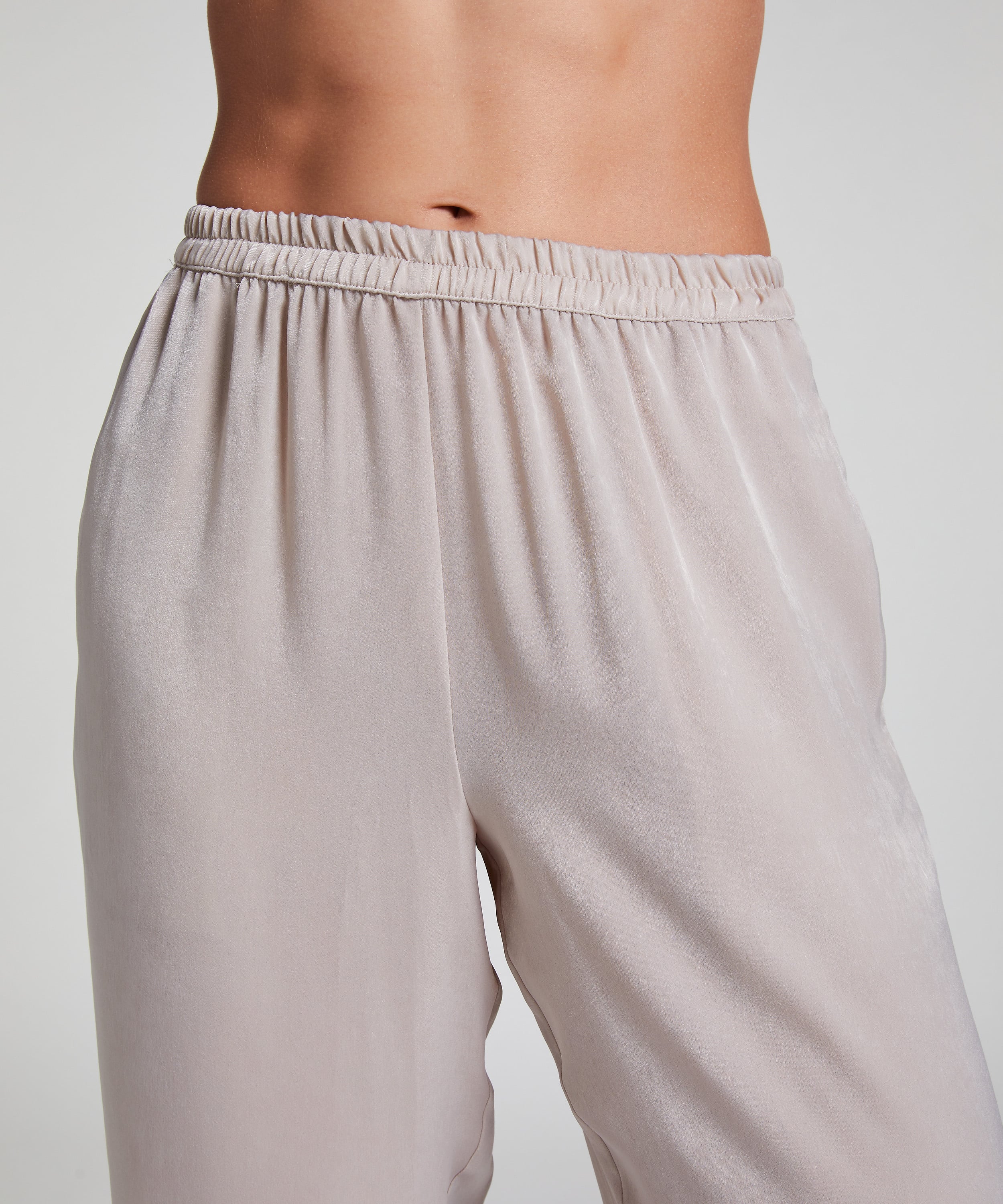 Satin Trousers, Beige, main