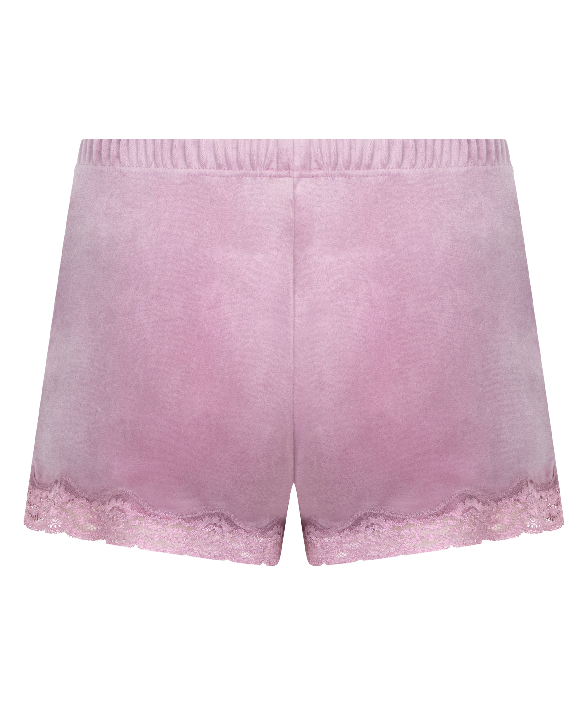 Velvet lace shorts, Purple, main