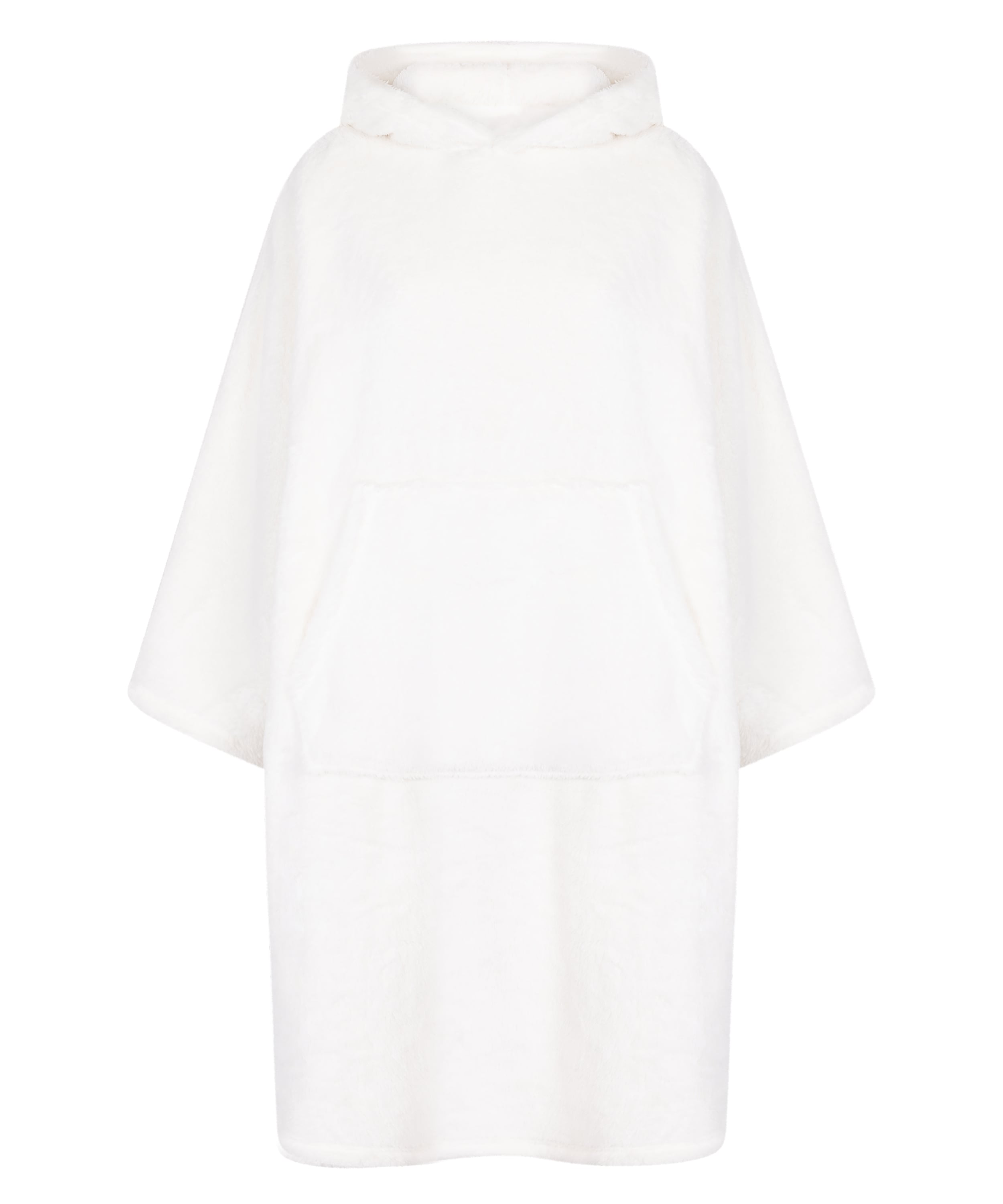 Snuggle Fleece Lounge Dress, White, main